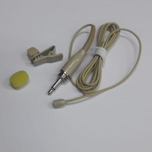 Mic Jepit atau Clip on mini kabel jek drat dalam - Putih