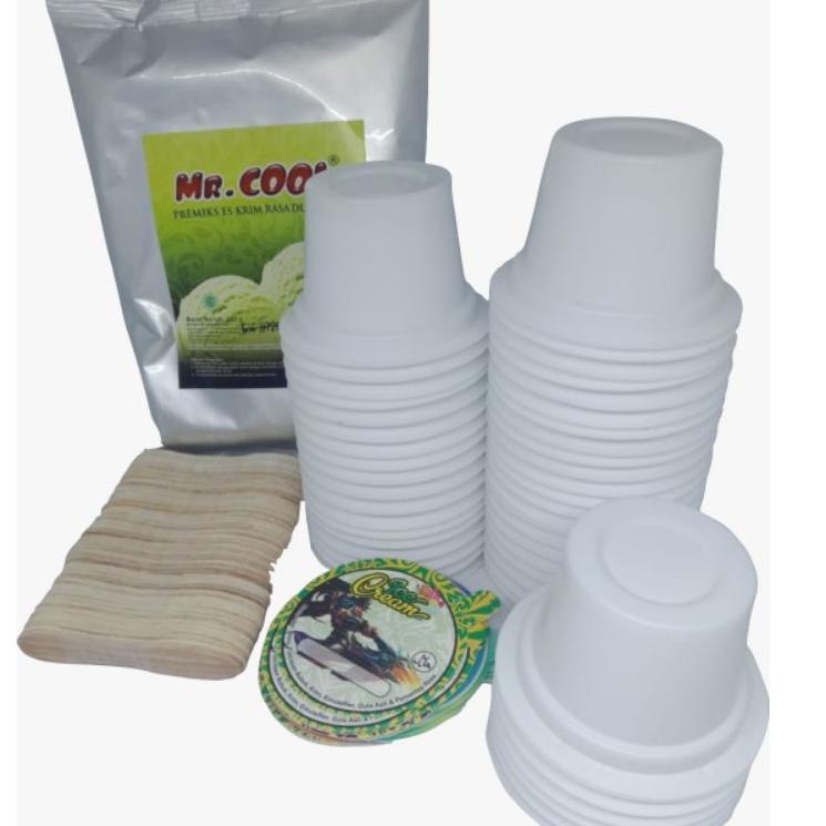 

⇈ PAKET USAHA ICE CREAM ES KRIM BUBUK 250 GRAM CUP PLASTIK 50 ML PUTIH SUSU ☛