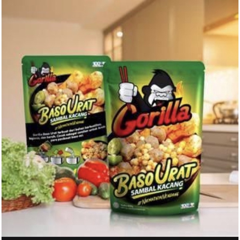 

Gorilla Baso Urat Sambal Kacang 200 Gr