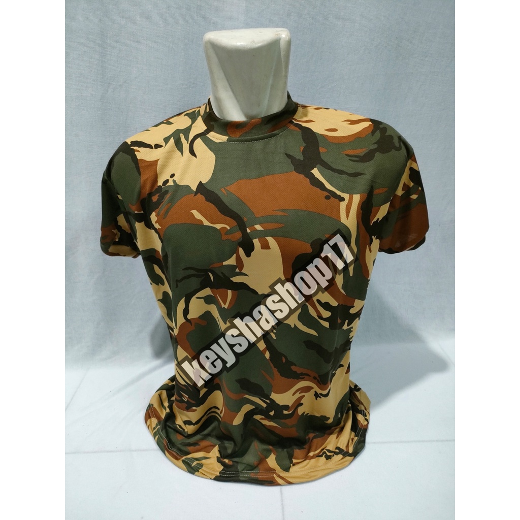 Kaos loreng libanon bahan jersey dryfit