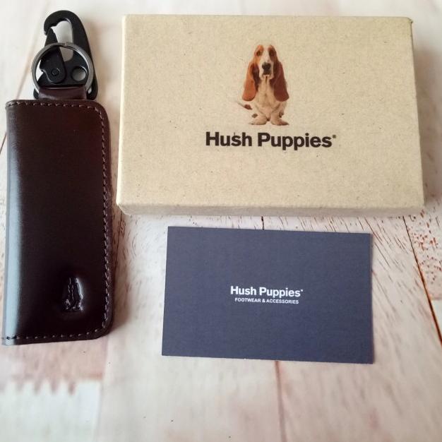 Dompet STNK Gantungan Kunci Mobil/Motor Hush Puppies Kulit Asli 100%