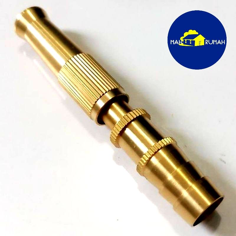 Semprotan Air LURUS KUNINGAN Taman Cuci Motor Brass Nozzle - NIKKEN