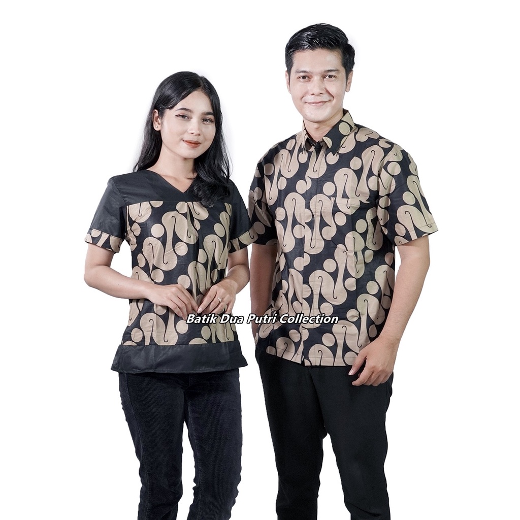 Couple Batik Moden fashion Batik Wanita Dan Batik Pria Model Terbaru By Batik Dua Putri Collection