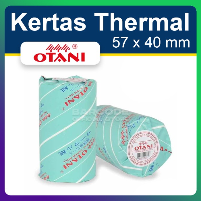 

KERTAS STRUK THERMAL EDC 58 X 40 - 58X40 MERK OTANI PRINTER BLUETOOTH DEVINA36
