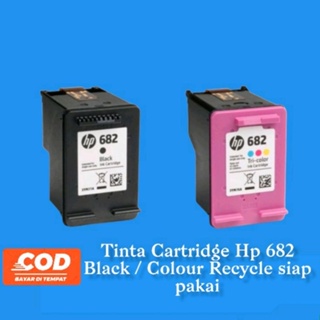 Tinta HP 682 Black / Colour Recycle siap pakai