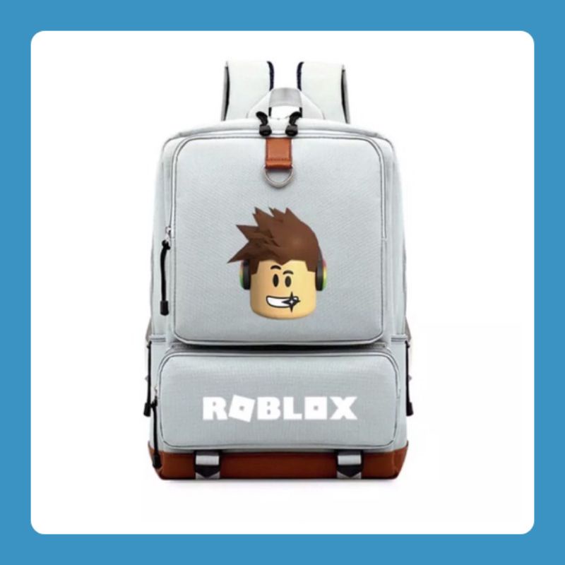 EMOEMO-Tas Ransel Sekolah Anak Laki Laki PAUD,TK,SD,SMP Motif Roblox Backpack Bigsize Korean Style