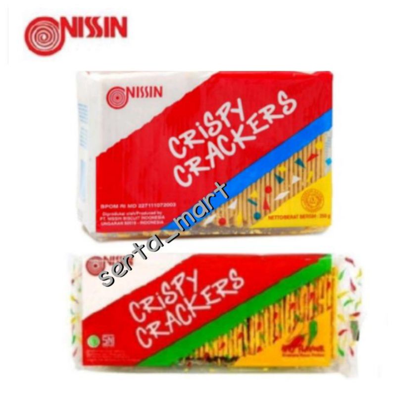 Jual Nissin Crispy Crackers Original 250gr Spicy 140gr Biskuit