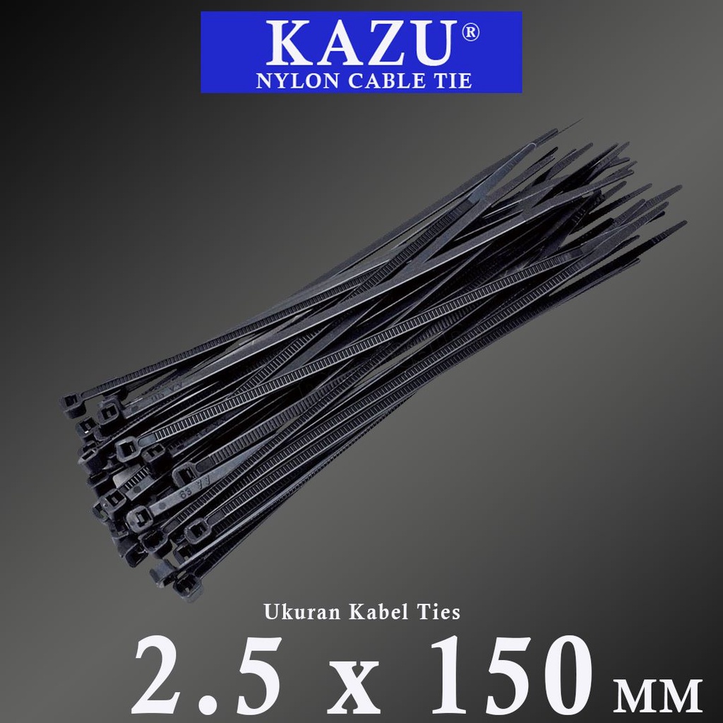 Kabel Ties 150mm isi 100pcs Cable Ties 15cm Hitam