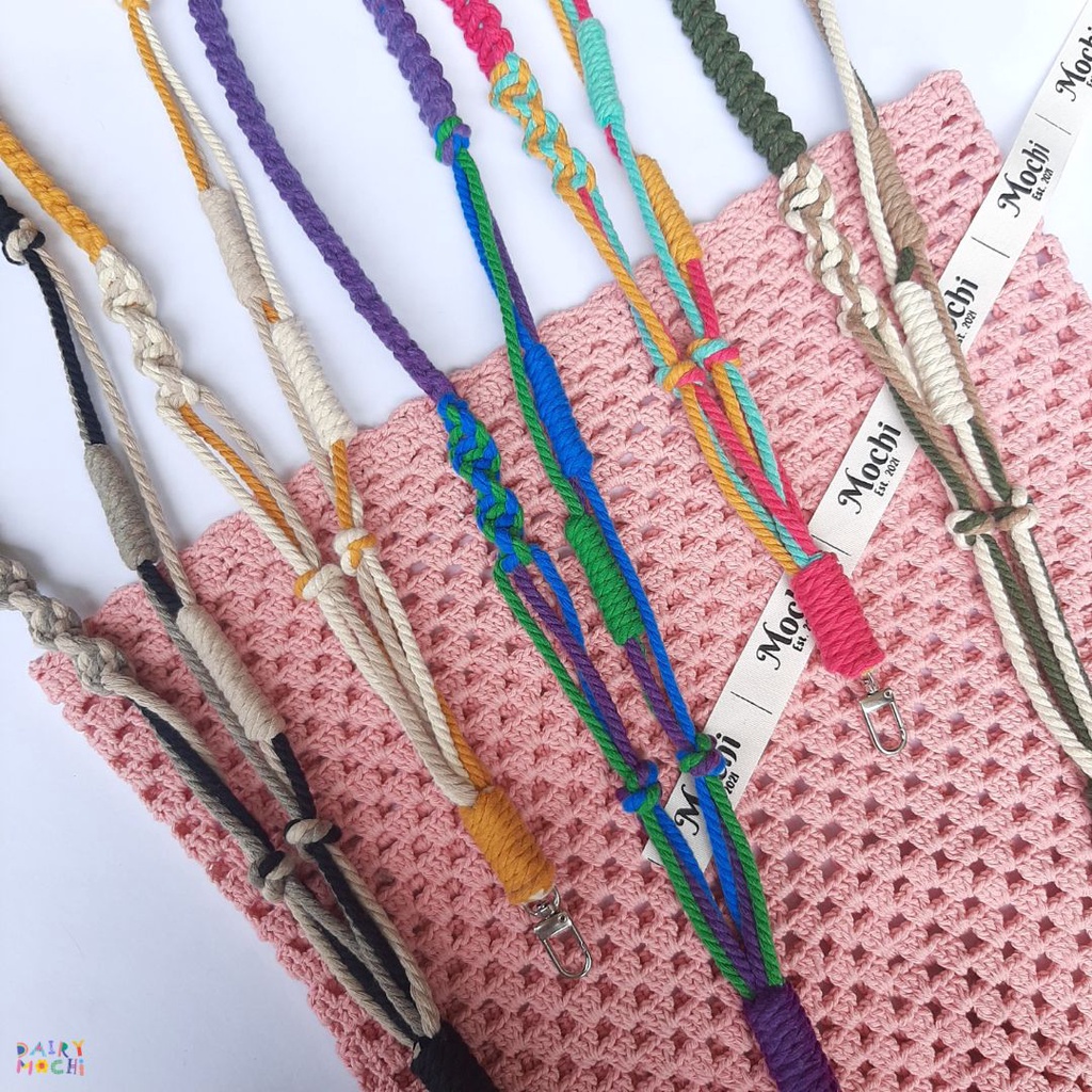 New Macrame Lanyard (Lanyard Phone / Lanyard Pods / Gantungan HP / Tali HP / Tali Gantungan HP)