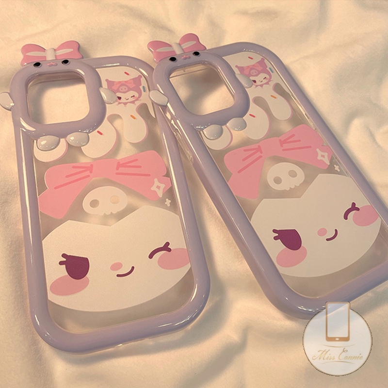 Soft Case Untuk Realme 9i C33 9 9Pro+8I C30 C15 C12 C31 8 C25Y C35 C21 C25 C11 C20 C25s C21Y C20A 7 8Pro C3 6i 7i 5 5i C17 C2 Lovely Bow-knot Monster Lens Cute Kulomi Lembut Casing TPU