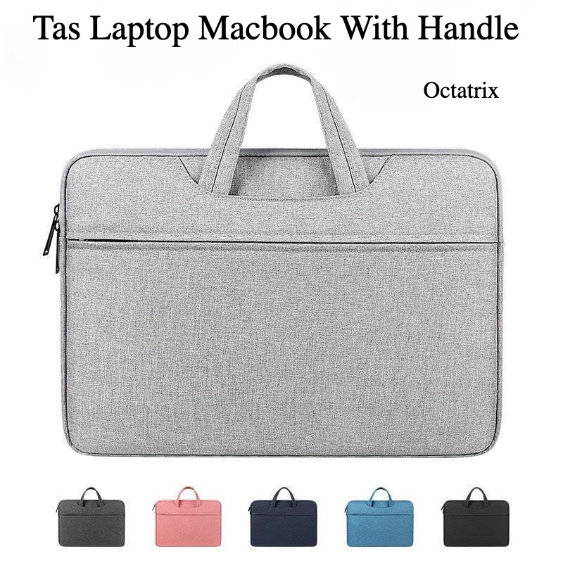 Tas Laptop Jinjing Waterproof Import Tas Macbook Simpel Tebal Tahan Air Untuk Laptop 13 Inch With Handle Laptop Bag With Compartments