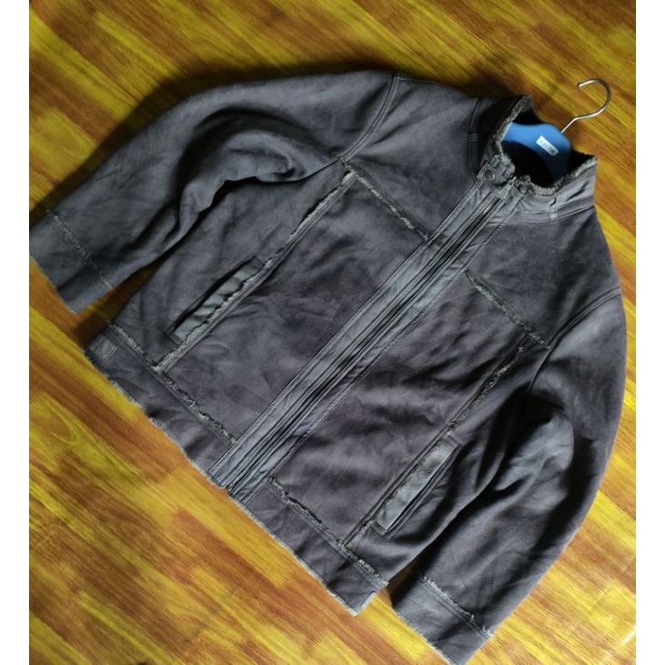 JAKET KULIT SUEDE VNESS AVENUE SECOND ORIGINAL