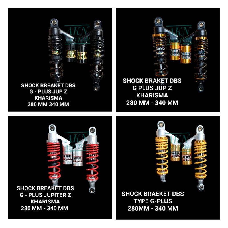 SHOCK BELAKNG DBS G PLUS 280 MM 340 MM JUPITER Z VEGA R VEGA ZR  KHARISMA SUPRA X 125