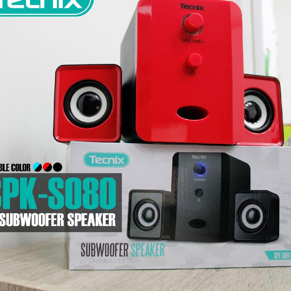 Harga Termuraah Tecnix SPK-S080 - Subwoofer Speaker 2.1