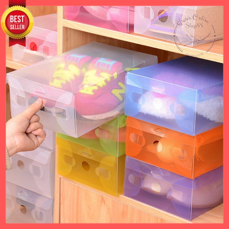 GOS - D312 - Kotak Sandal - Shoe Storage Box Rak Sepatu Plastik - Kotak Sepatu Bahan Plastik