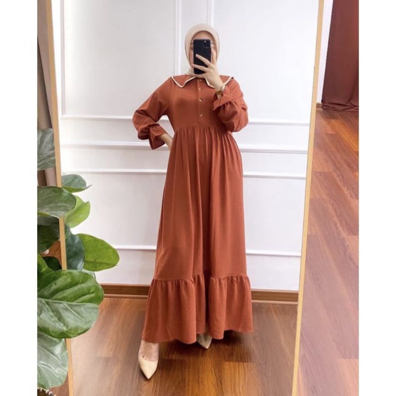 PREYYA DRESS CRINKLE AIRFLOW / GAMIS BUSUI WANITA / GAMIS MEWAH DAN ELEGAN / GAMIS TERBARU DAN TERMURAH