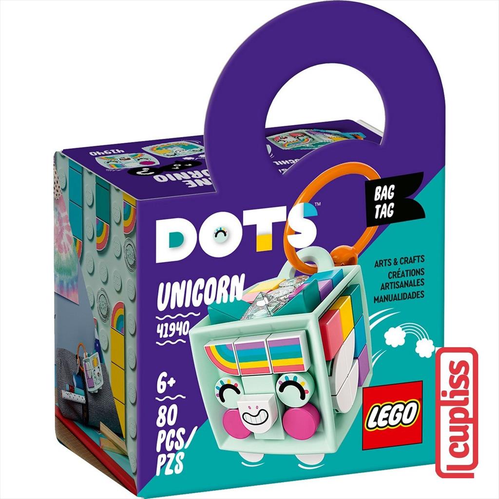 LEGO Dots Polybag 41940 Bag Tag unicorn