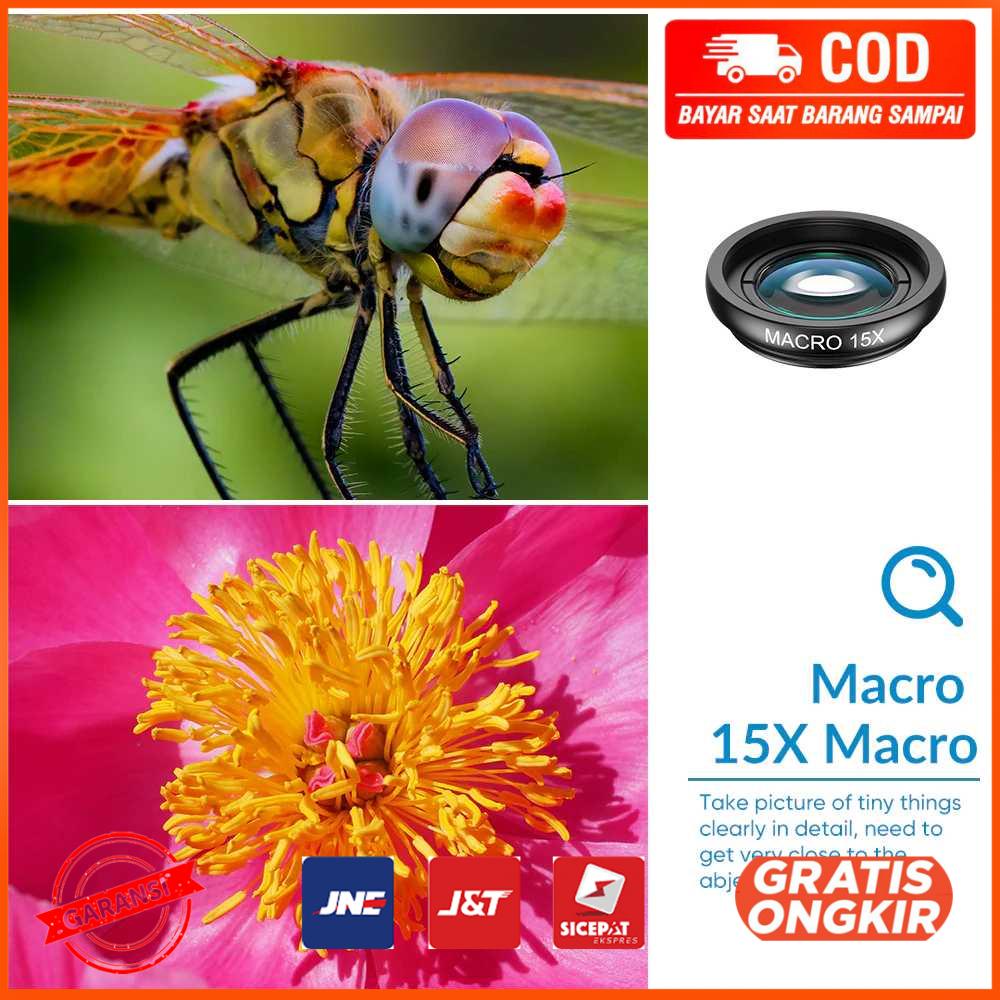 APEXEL 10 in 1 Lensa Smartphone Telephoto Wide Macro Fisheye APL22XDG9