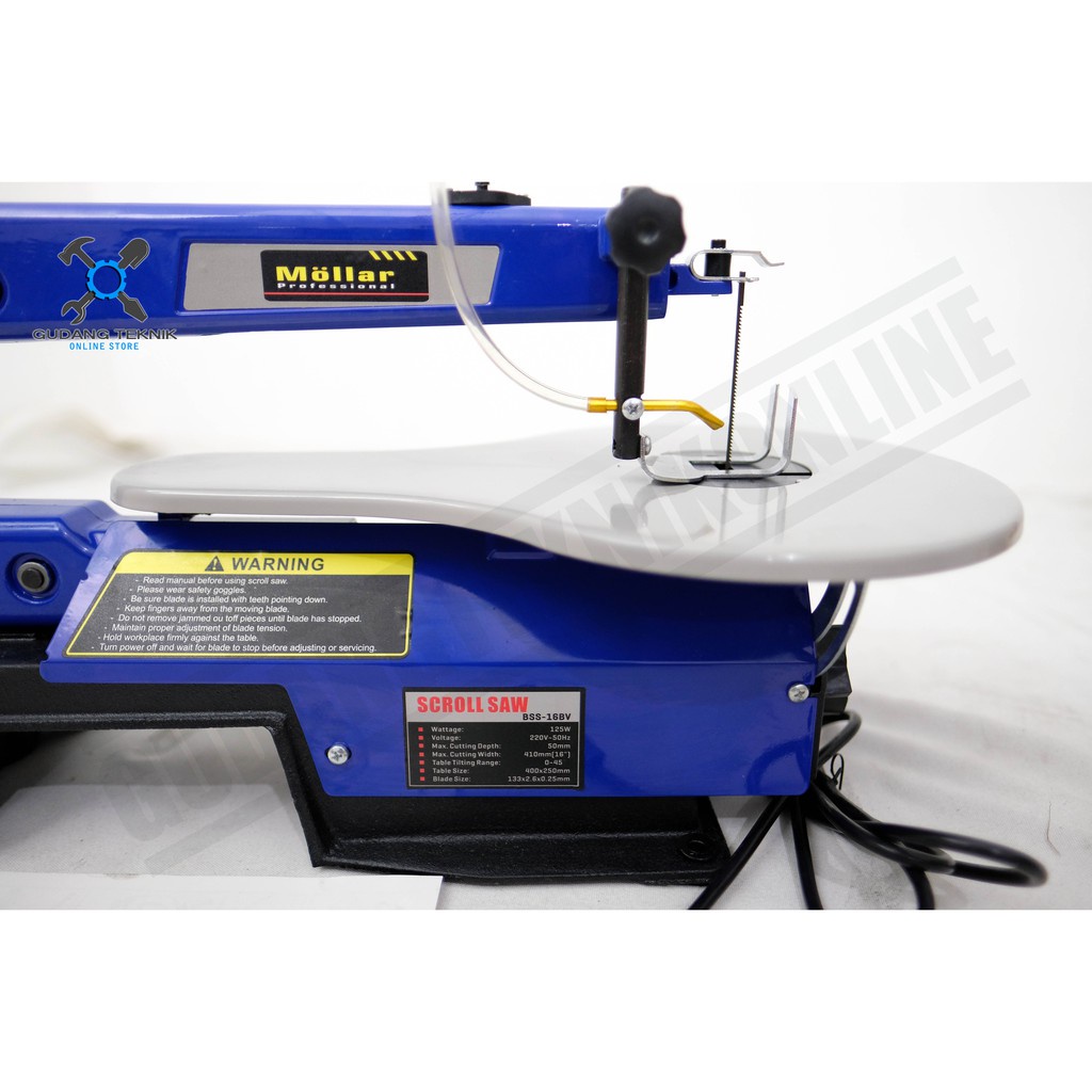 Mesin Scroll Saw 16&quot; Variable Speed BSS-16BV MOLLAR / Gergaji Ukir Pigura Akrilik BSS 16 BV MOLLAR