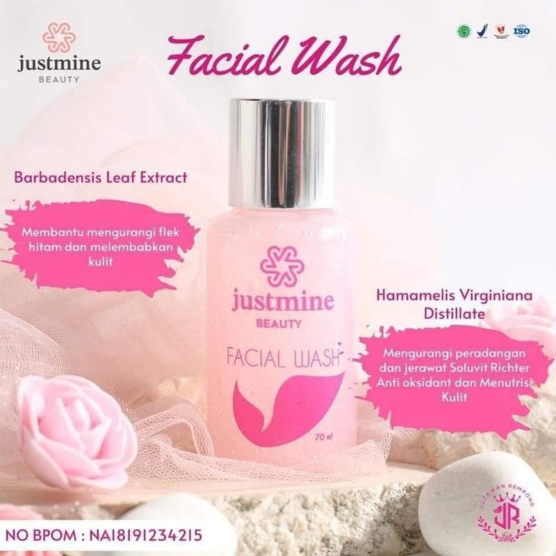 Facial Wash Justmine Beauty Skincare-Sabun Pembersih Wajah Justmine Beauty-Justmine Beauty Skincare 