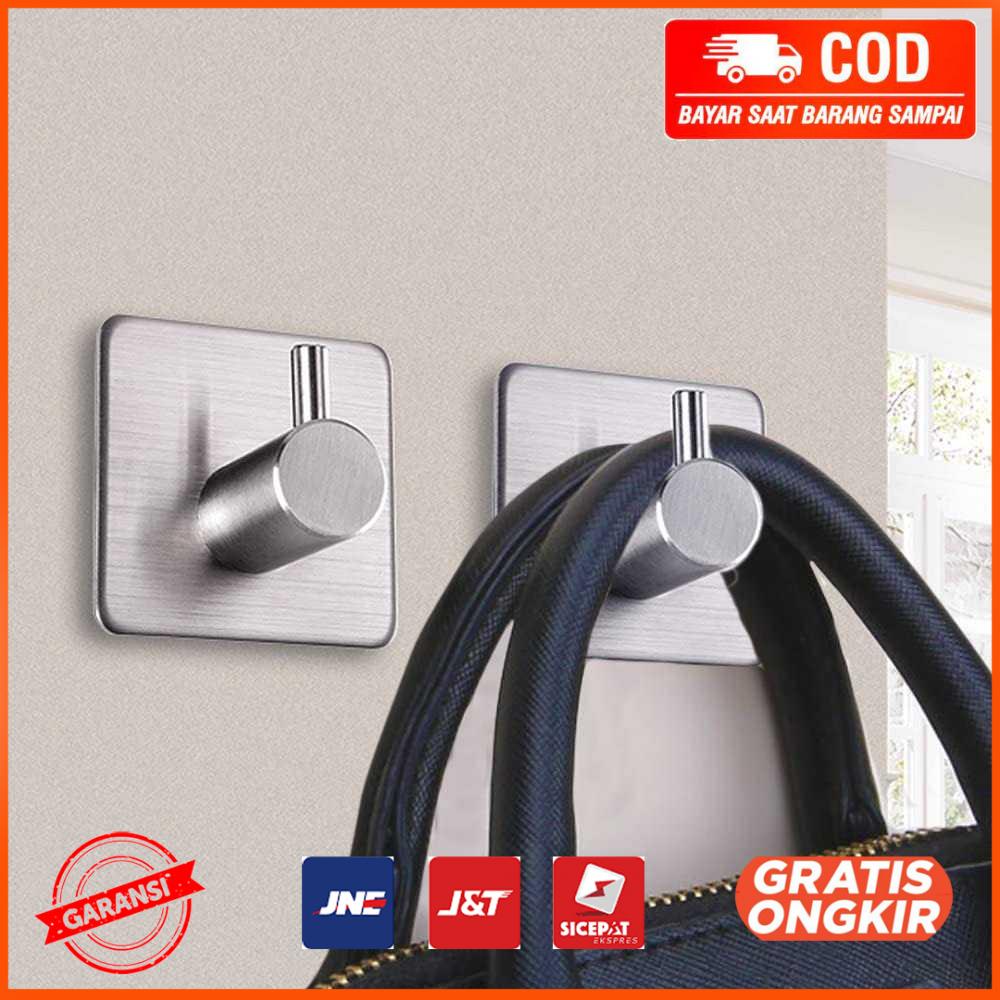 Gantungan Dinding Kapstok Hook Hanger Stainless Steel H012
