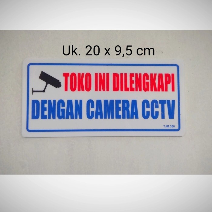 

Akrilik Sign label Toko ini di lengkapi cctv