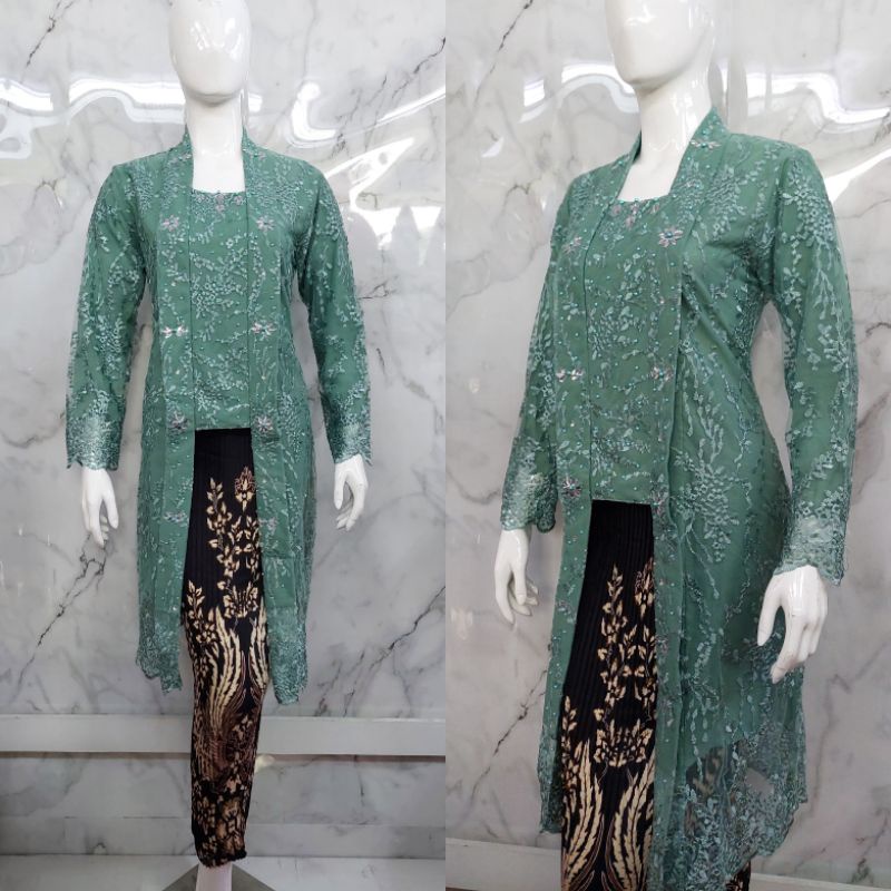 kebaya Kutu Baru Payet/ Tunik Tulle/ Kebaya Modern / Kebaya Favorite / Batik Couple