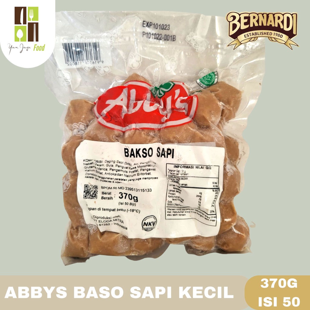 Abbys Bakso Sapi Kecil 370g isi 50