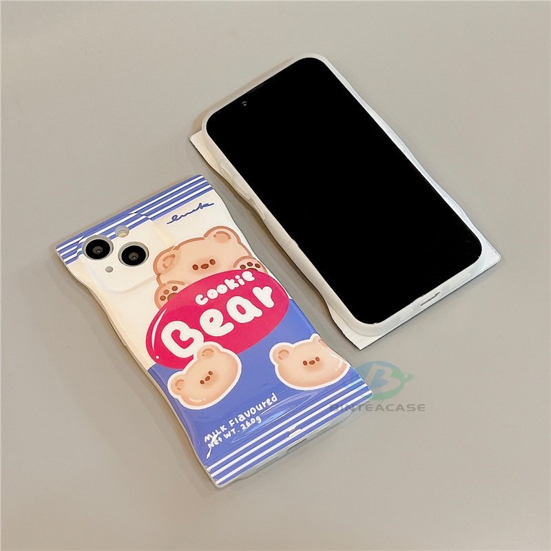 Soft Case TPU Motif Beruang Untuk OPPO A57 2022 A77S A15 A16 A16K A54 A53 A12 A5S A7 A3S A11k A31 A52 A92 A94 A37 F9 A1K A76