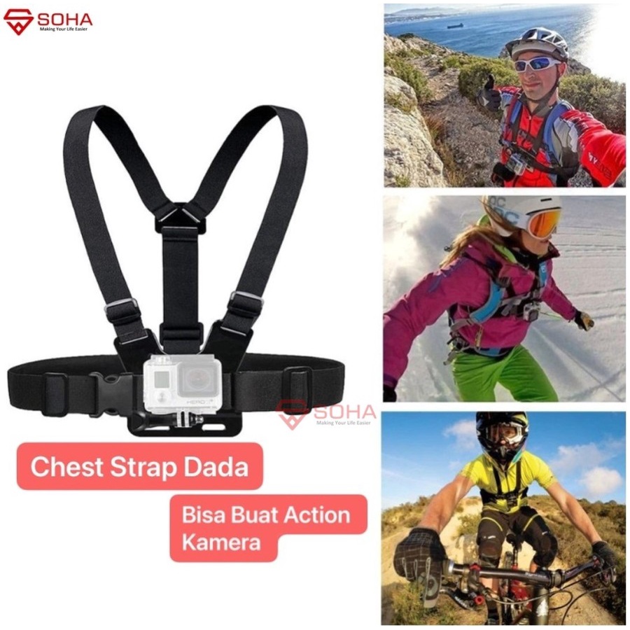 Holder Dada Body Chest Strap Tali Dada Handphone &amp; Kamera / Smartphone