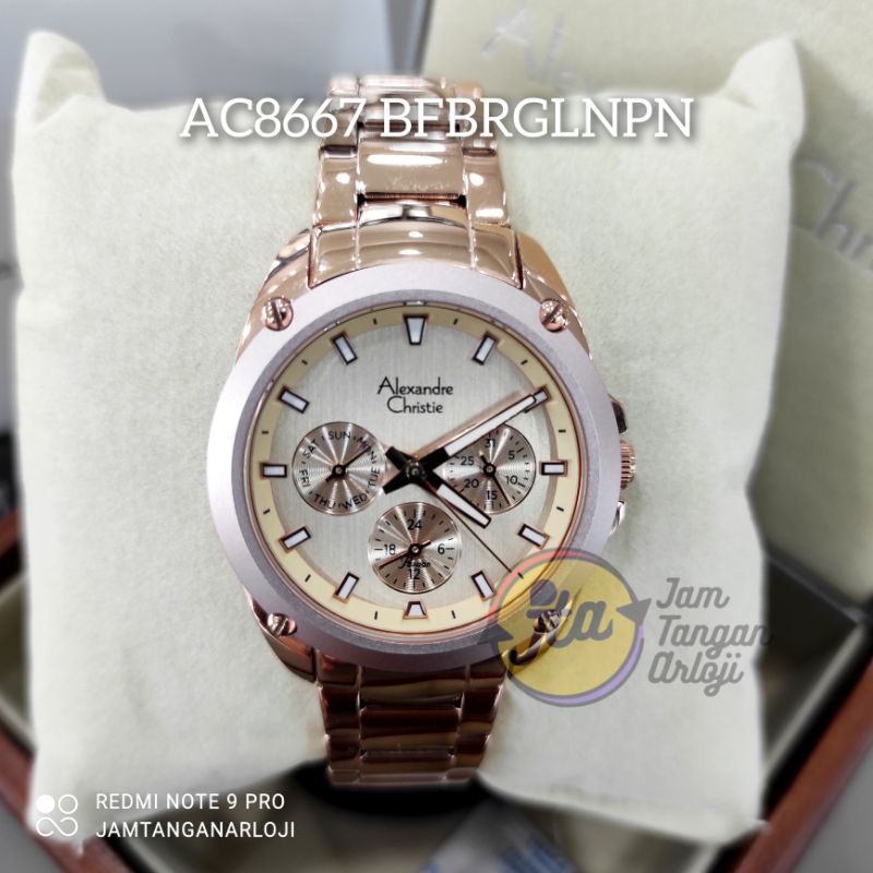 New Alexandre Christie AC8667 Jam Tangan Wanita AC 8667 Ori BFBRGLNPN