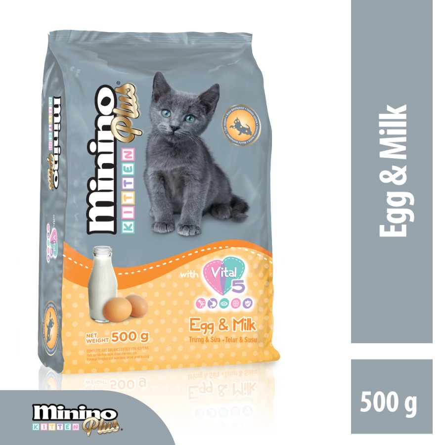 BUY 1 GET 1 Minino Plus Kitten 500 gr