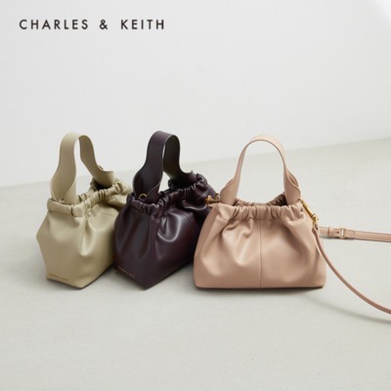 TAS SELEMPANG SERUT WANITA CK / CK BAG PLEATED HOBO / CK ALLY RUCHED SLOUCHY BAG