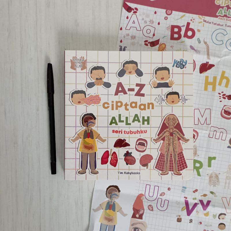 Boardbook A-Z Ciptaan Allah Seri Tubuhku