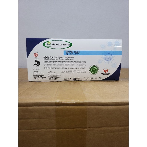 New Lungene Swab Antigen Nasal kemenkes Isi 25 Pcs Original Exp 2025 Bln 12
