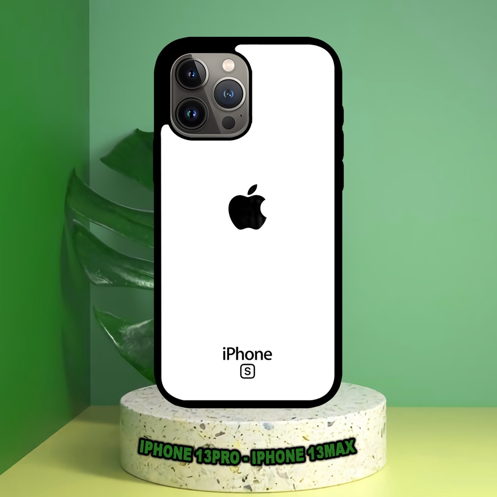 (SV07) Case Kilau Iphone 13 PRO | 13 MAX | Casing Hp Iphone | Pelindung Smartphone | Motif Apple Bw
