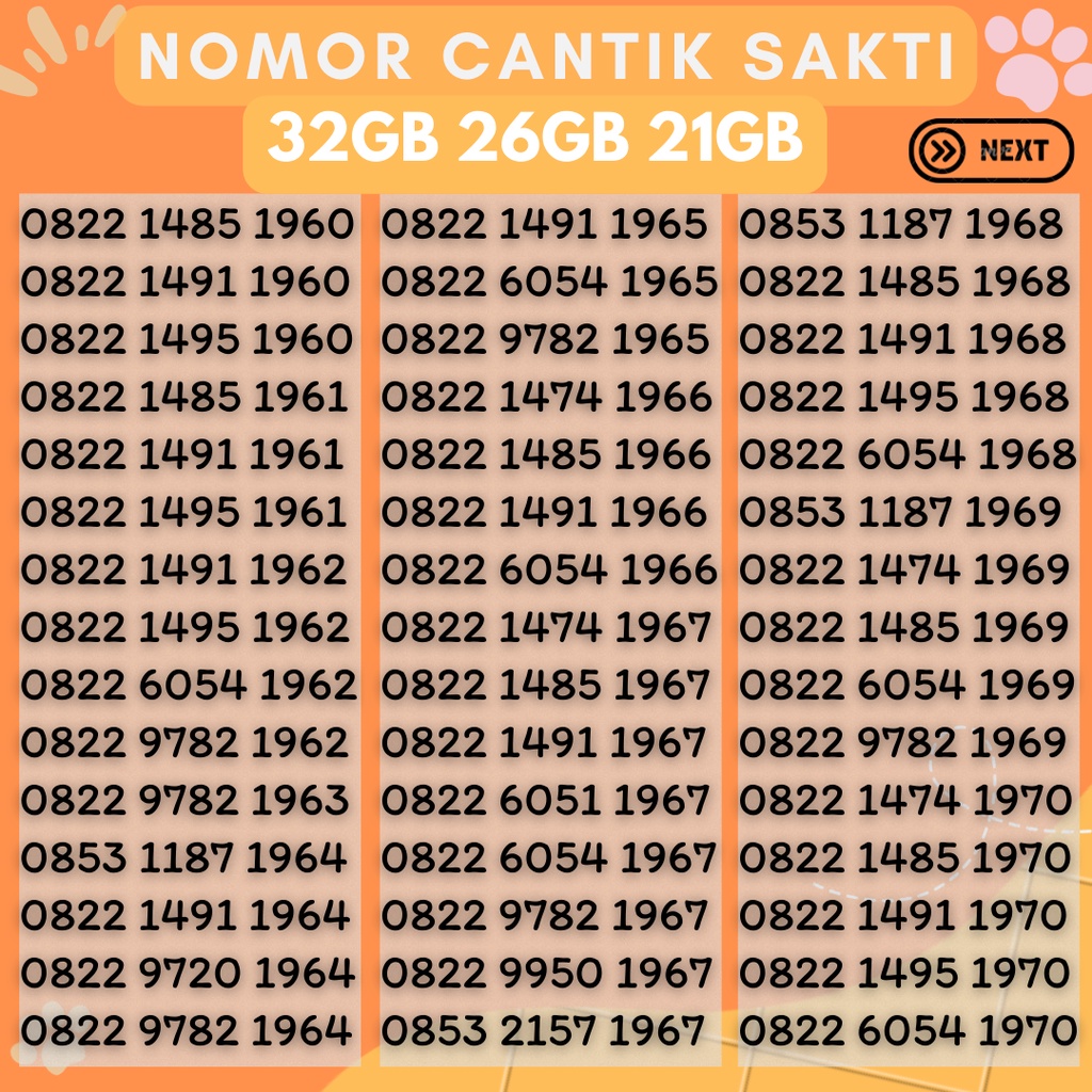 KARTU SAKTI Telkomsel SERI TAHUN LAHIR kartu Perdana Telkomsel Combo Sakti