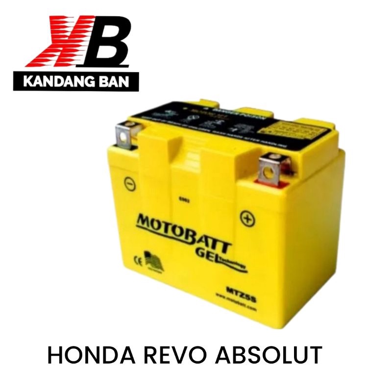 AKI KERING MOTOBATT GEL TYPE MTZ5S  UNTUK  HONDA REVO ABSOLUT