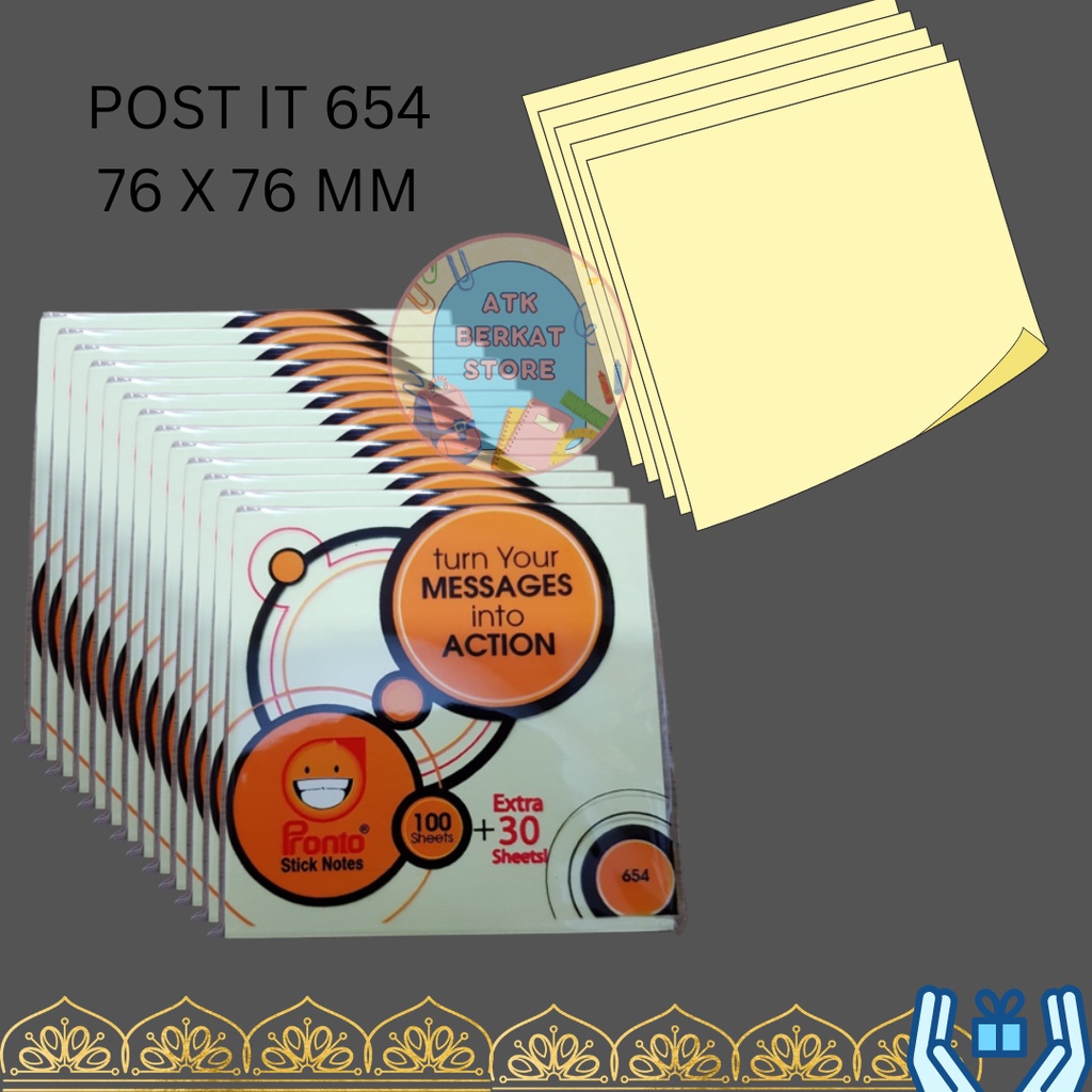 

[1 pad] Post it Pronto Sticky notes Memo Tempel 654 76 x 76mm