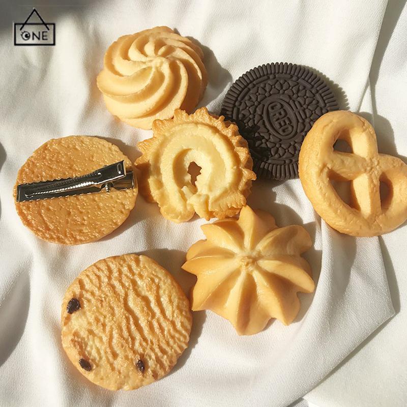 COD❤️Jepit Rambut Desain Biskuit Cookies Gaya Korea Untuk Wanita-A.one