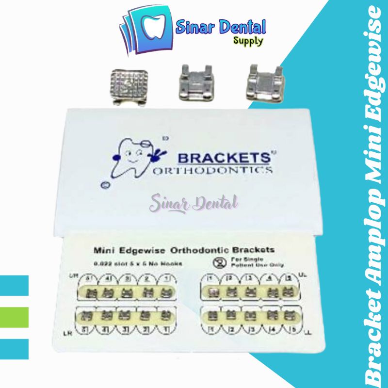 BRACKET BEHEL / BRACKET MINI EDGEWISE / BRACKET AMPLOP ORTHODONTIC