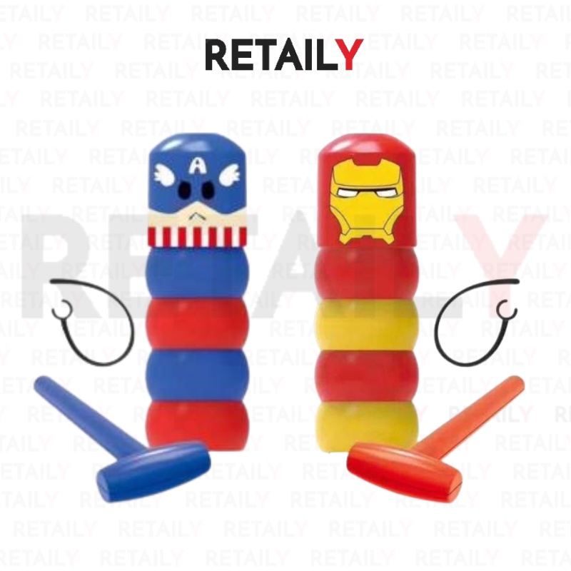 Retaily HL0117 Mainan Kayu Anak Unbreakable Immortal Karakter Magic Toy Dharma