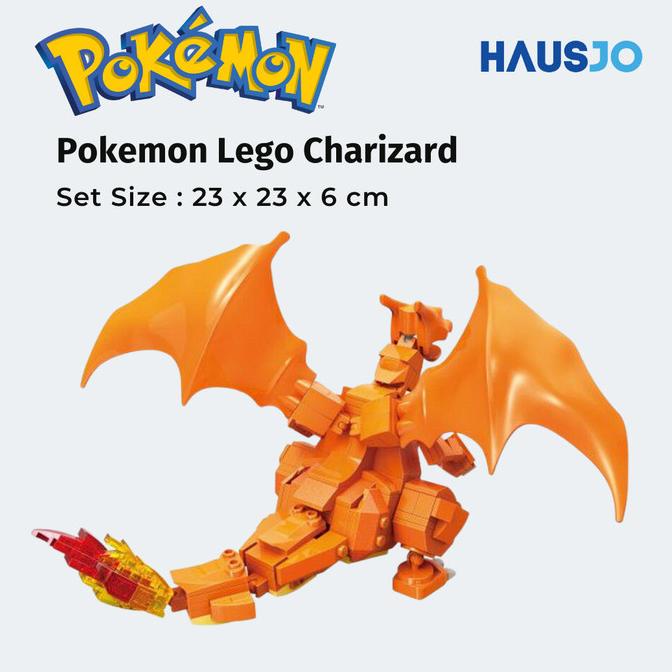 Mainan Anak Pokemon Lego Brick Charizard Figure Set Keeppley