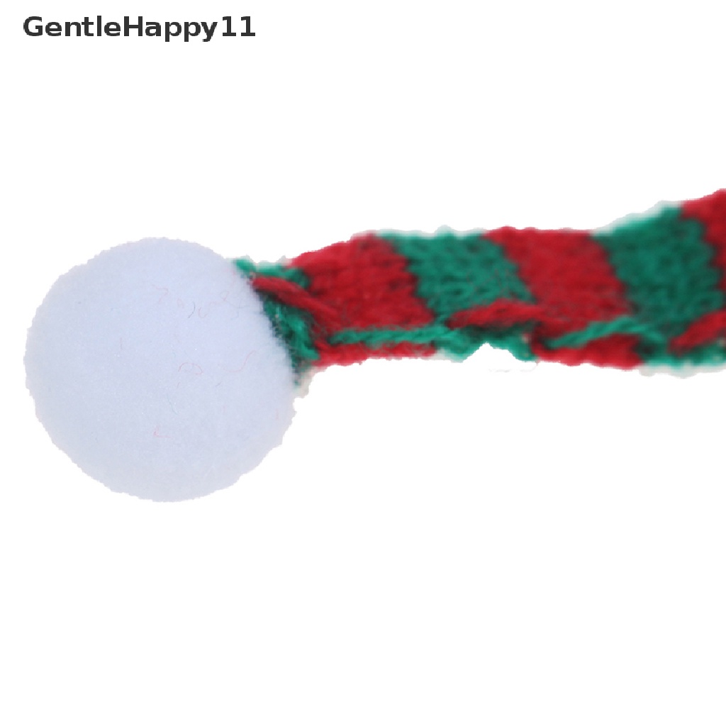 Gentlehappy1per6 1/12rumah Boneka Miniatur Topi Natal+Syal Aksesoris Rumah Boneka Decor id