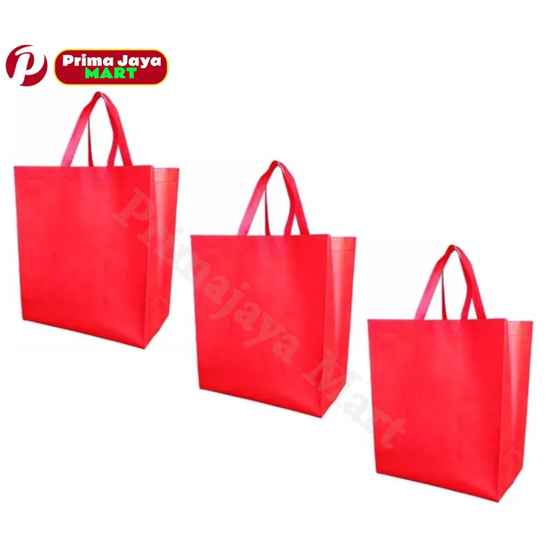 Tas Kain Spunbond 25x35 - Merah ( Pcs )