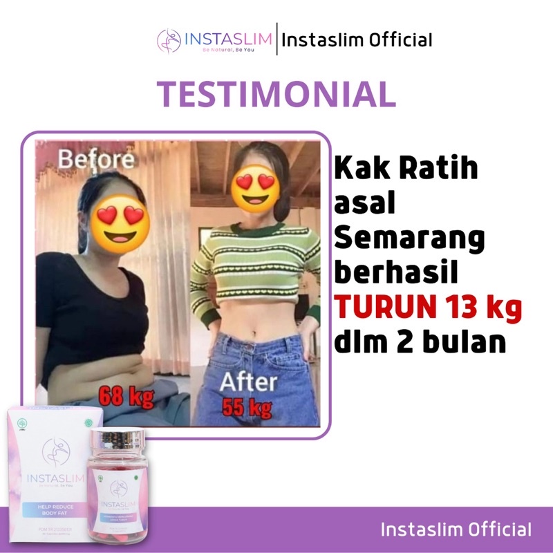 STRONG BOOSTER INSTASLIM - 5X TURUN BB LEBIH CEPAT - DIET TERAMPUH - PELANGSING BADAN AMPUH