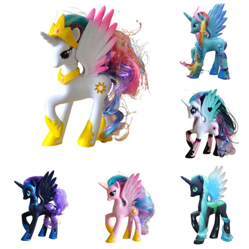 Topper Kue Figure My Little Pony Sculpted Untuk Penggemar Persahabatan Dan Ajaib