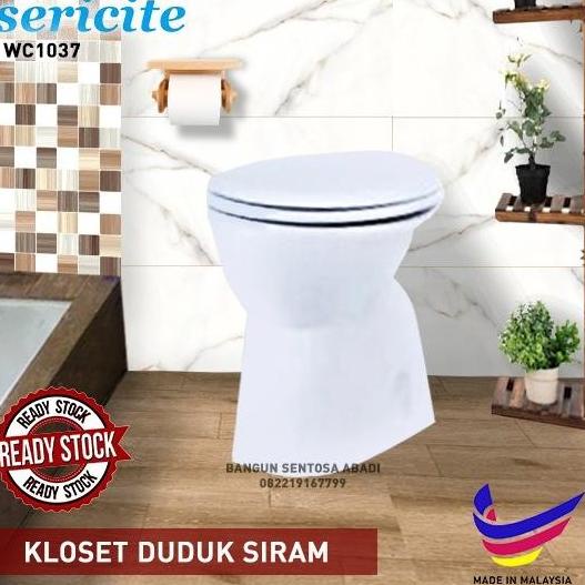KLOSET DUDUK SIRAM INNO SERICITE 1037 / CLOSET TANPA TANGKI MURAH NON SDF5465SD