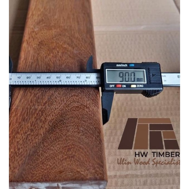 Papan Kayu Ulin Kalimantan Tebal 2CM*Lebar 9CM*Panjang 200CM