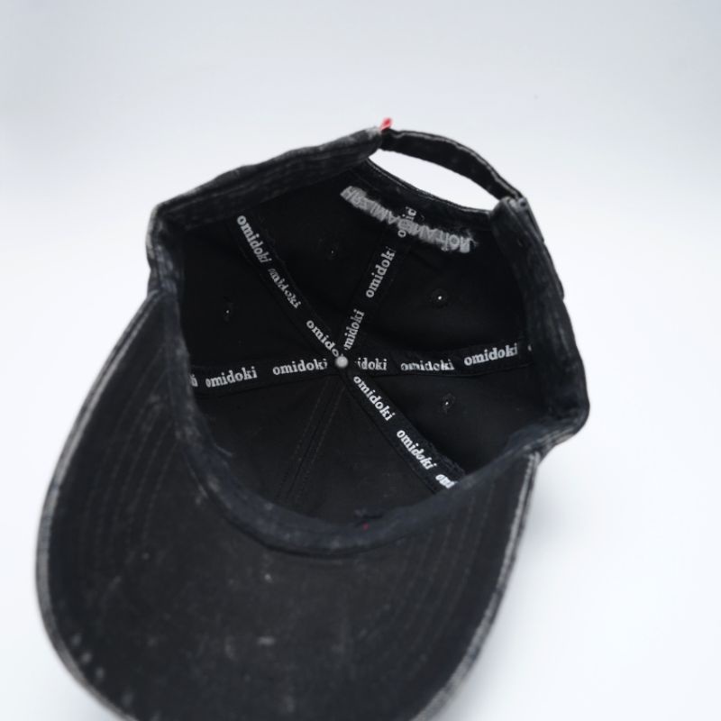 Omidoki Topi Baseball Caps Washed Hitam Geby